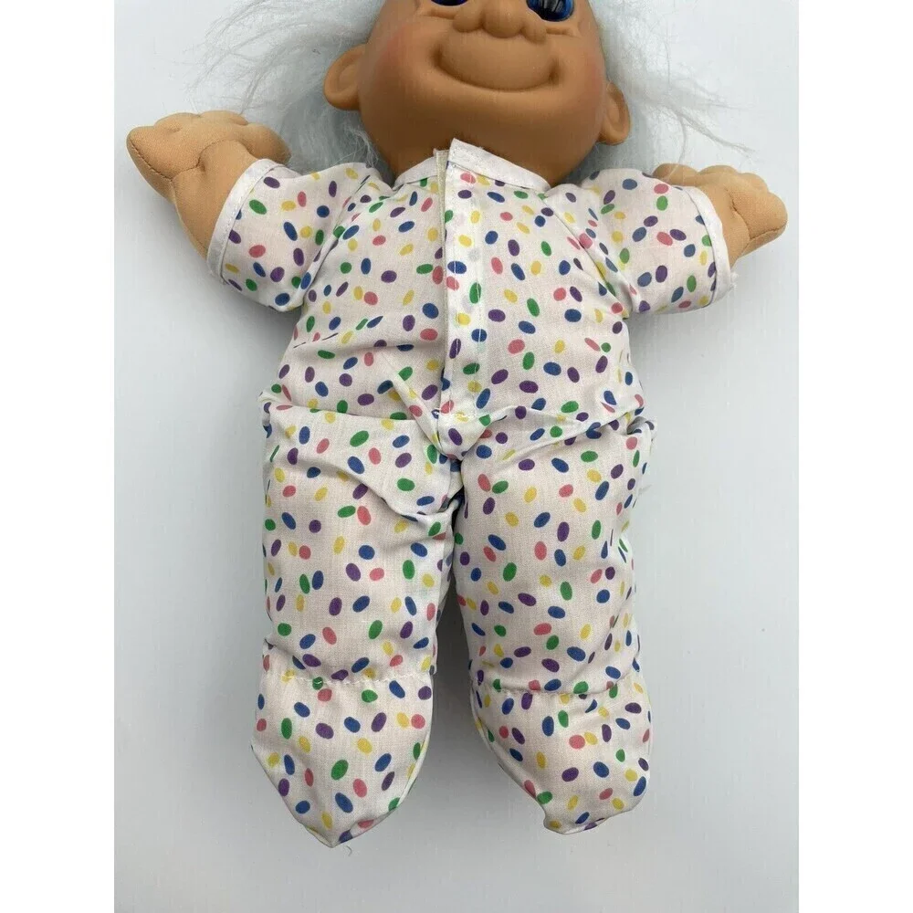 Russ Troll Kidz Doll 12” Easter Bunny With Blue Hair Vinyl Face Soft Body